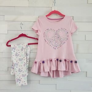TOMMY BAHAMA SET. SUPER CUTE PINK AND WHITE SIZE 5/6